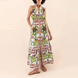 Bohemian Dress Strap Temperament Printed Dress