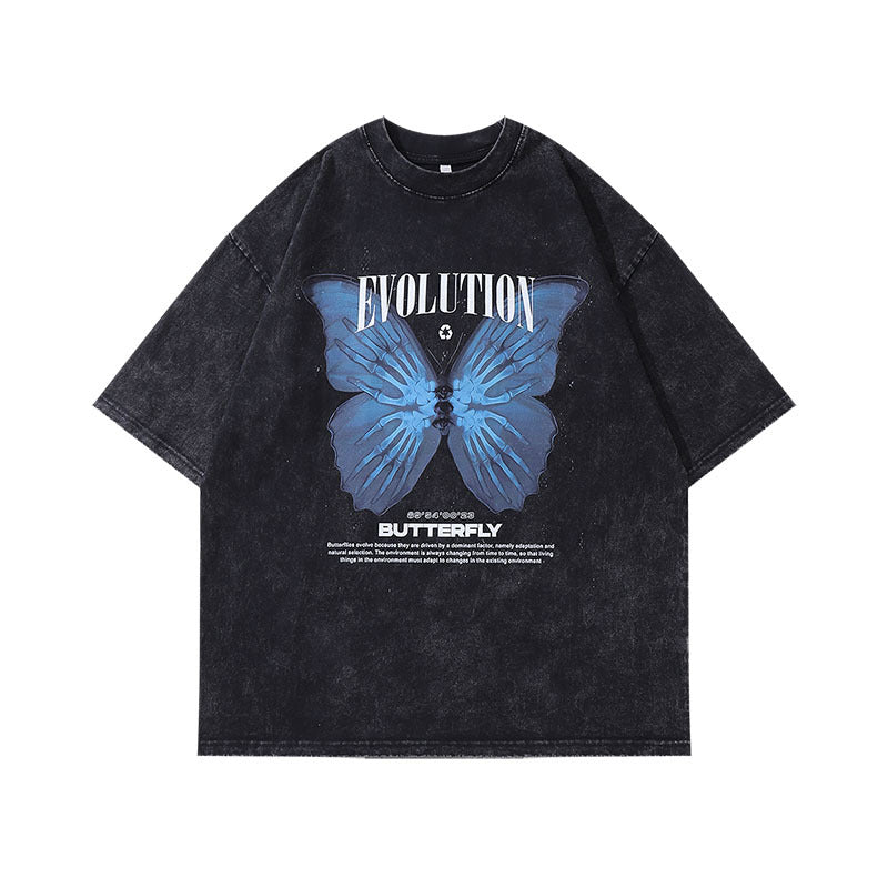 Men T-shirt Creative Printing Vintage