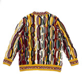 Kapital Sweater Vintage Pingtian and Macro Pattern round Neck Loose Pop Contrast Color Stereo Retro Sweater