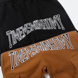 Cargo Pants Large Pocket Overalls Fleece Lined