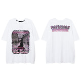 Men T-Shirt Oil Painting Printing Couple