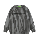 Men Sweater Tie-Dyed Spray-Painted Loose Sweater Niche