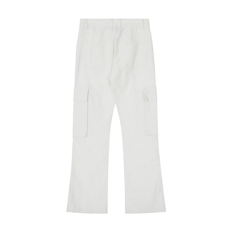 Men Jeans Overalls Multi-Pocket Loose Casual