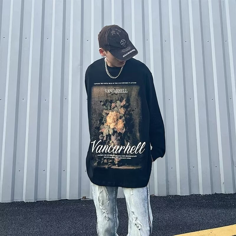 Men T Shirt Oversize Retro Fashion