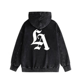 Purple Brand Distressed Hoodie Fashion Old Loose Hooded Sweater
