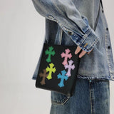 Chh Chrome Heart Leather Bag Colored Leather Cross
