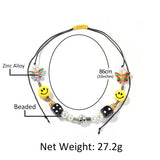 Bracelet Hiphop Smiley Bracelet Butterfly Adjustable Animal Spectrum