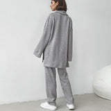 Women Co-Ords Autumn and Winter Long-Sleeved Knitted Sweater Loose Fashion