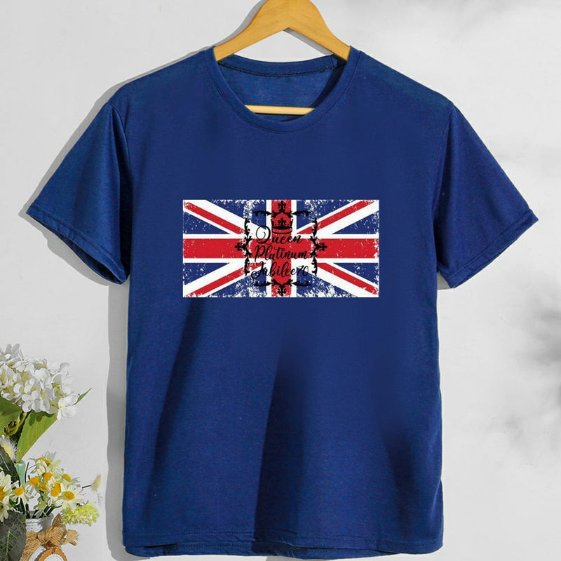Inspired by Queen's Platinum Jubilee 2022 Elizabeth 70 Years T-shirt T-shirt plus Size Loose