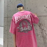 Men T Shirt Oversize Distressed Fashion Brand Short Sleeve