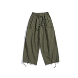 Cargo Pants Japanese-Style Retro Solid Color Draping Effect