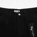 Men Jeans Zipper Decorations Bell-Bottom Pants Personality Design