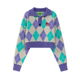 Women Sweater Retro Slimming Knitwear