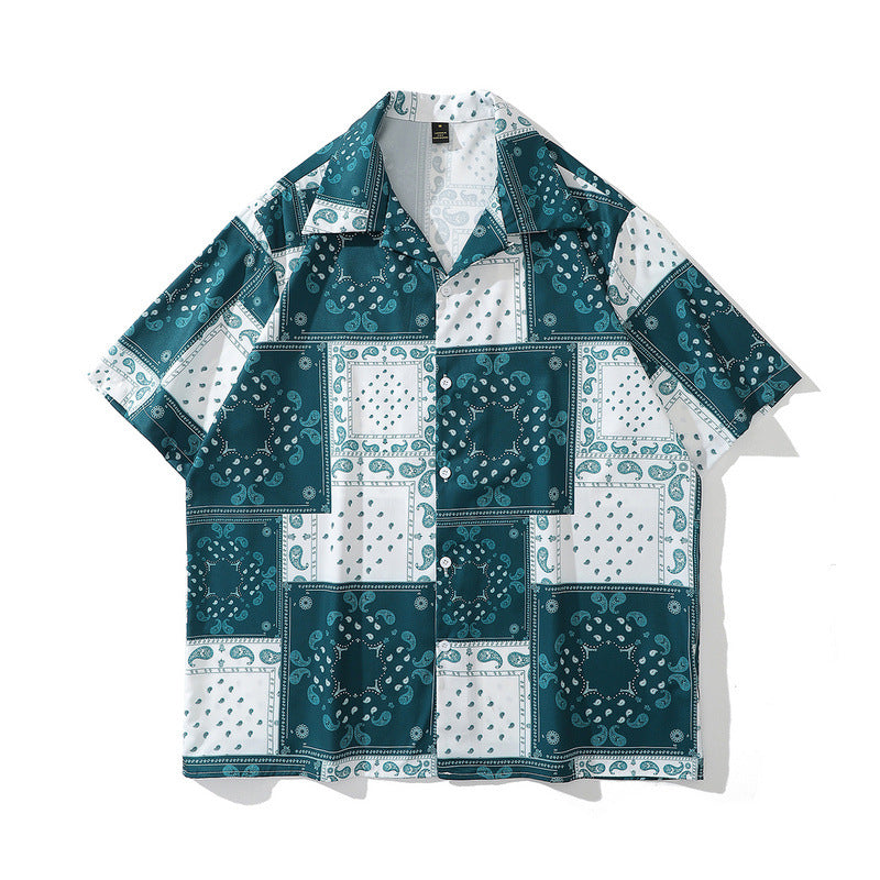 Short Sleeve Shirt Idle Style Casual Beach Holiday Shirt