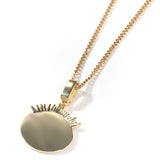 Jewelry small thorn cartoon hip hop necklace pendant trendy zircon rapper Spectrum Animal