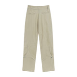 Men Jeans Stitching Personality Design Loose Cargo Pants