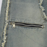 Men Jeans Stitching Edging Loose All-Match
