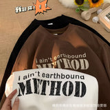 Men T Shirt Vintage Summer Loose Heavy Cotton