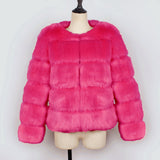 Women Fur Jacket Fashion Casual Plush Coat
