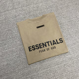 Fog Fear of God Essentials T Shirt Short Sleeve Back Three-Dimensional Letter Couple T-shirt