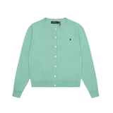 Ralph Lauren Knitted sweaters RL Ralph solid color round neck embroidered logo knitted cardigan long sleeve