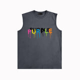 Purple Brand Tank T Shirts Sleeveless T-shirt Vest