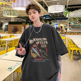 Men's T Shirt Vintage Cotton Loose