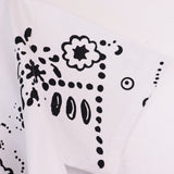 Denim Tears T Shirts D.T Kapok Full Printed Graffiti Printing Short Sleeve T-shirt