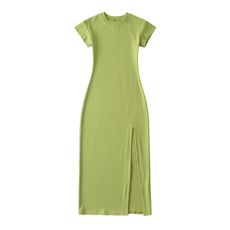 Women Dresses Temperament Split Sheath Dress