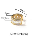 Earrings Square Rhinestone Earrings Royalty Spectrum