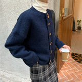 Women Knitted Cardigan Loose Slimming Elegant Knitwear