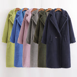 Women Cotton Coat Loose Lamb Wool Mid-Length