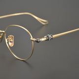 CHH Chrome Hearts Glasses Versatile Retro Pure Titanium Glasses Frame Ultra Light Myopia Glasses Frame