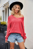 Women Pullover Sweater Fashionable Knitted Sexy Pullover Sweater