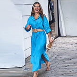 Women Dress Loose Casual Shirt Dress