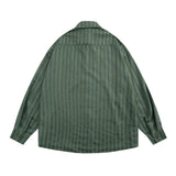 Men Long Sleeved T Shirt Long Sleeve Vertical Striped Shirt Men's Casual High Street Loose Shirt