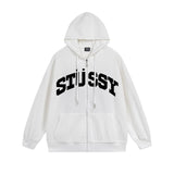 Stussy Hoodie Zip Cardigan Hooded Sweater
