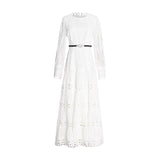 Bohemian Dress Temperament Palace Hollow Embroidery