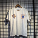 Off White T Shirts OW Magic Old Man Pattern Crew Neck Pullover Short Sleeves