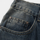 Men Jeans Loose Hole Versatile Casual