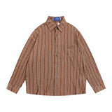 Men Long Sleeved T Shirt Long Sleeve Shirt Men's Loose Spring and Autumn Leisure Shirt Outer Wear Lapel Street