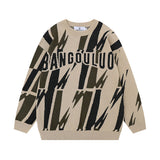 Women Sweater Jacquard Knitted Sweater Versatile