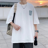 Men T Shirt Cotton Summer Loose Bottoming Shirt