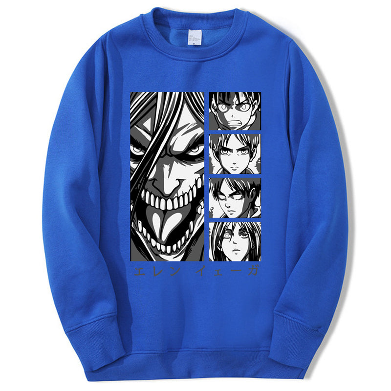 Attack On Titan Japan Anime Sweatshirts Hoodie Mens Fashion