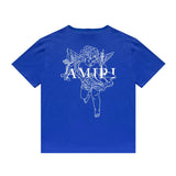 Amiri T Shirt Printed Casual Hip Hop round Neck Short Sleeve T-shirt