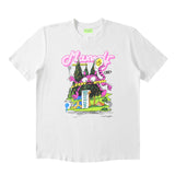 Men T-Shirt Oversize Letter Print Heavy Short Sleeve Loose