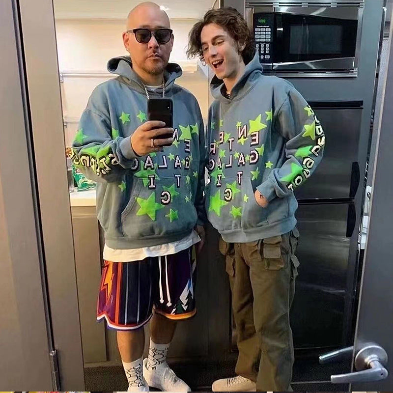 Cactus Flea Market Hoodie Men's Cpfm Printed Hoodie Fleece-Lined