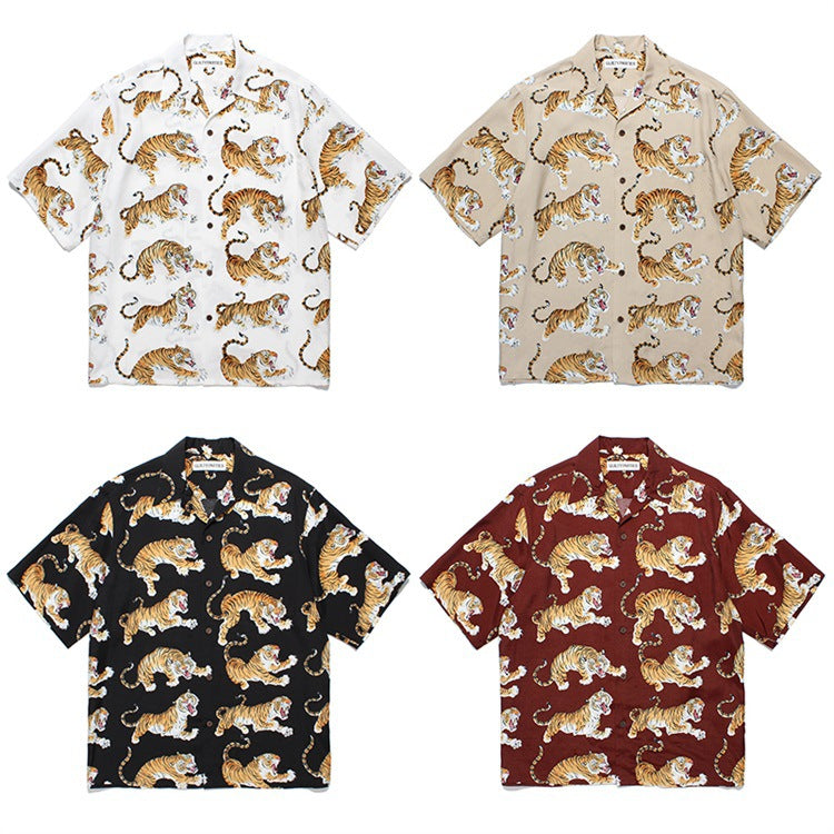 GUILTYPARTIES TIGER Shirts 24ss TIM LEHI Short Sleeve Shirt