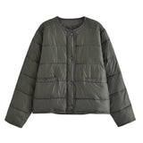 Women Cotton Coat Retro Simple Jacket