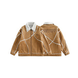 Unisex Coat Loose Cotton Coat Lamb Wool Cotton-Padded Jacket